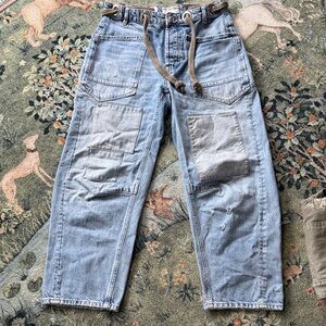 Free People Moxie Low Slung Barrel Jeans